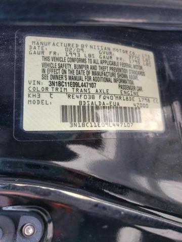 Photo 10 from auction – 2009 NISSAN VERSA S with VIN 3N1BC11E09L447107