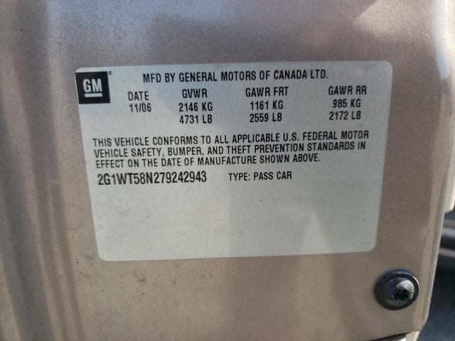 Photo 10 from auction – 2007 CHEVROLET IMPALA LT with VIN 2G1WT58N279242943