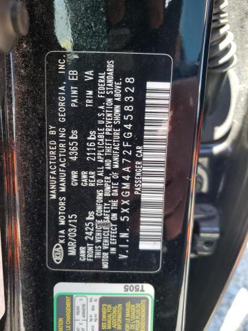 Photo 10 from auction – 2015 KIA OPTIMA LX with VIN 5XXGM4A72FG458328