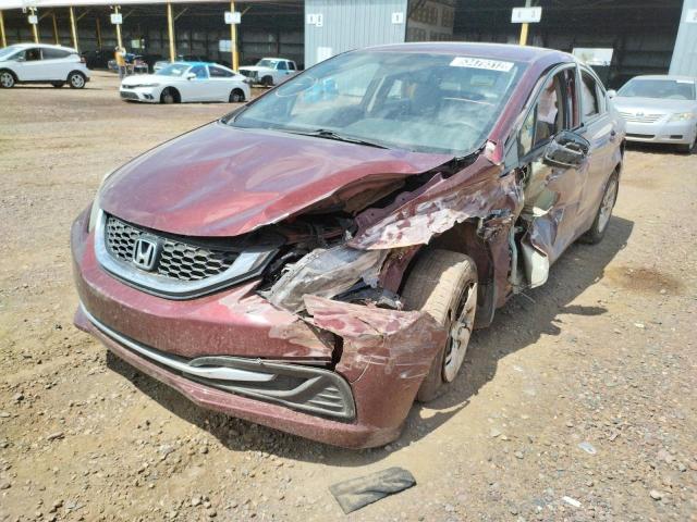 Photo 2 from auction – 2013 HONDA CIVIC LX with VIN 2HGFB2F57DH529872