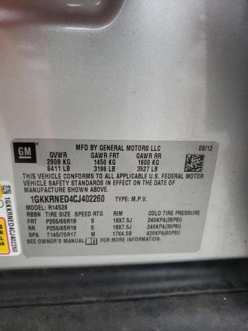 Photo 10 from auction – 2012 GMC ACADIA SLE with VIN 1GKKRNED4CJ402260