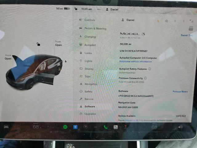 Photo 8 from auction – 2018 TESLA MODEL 3 with VIN 5YJ3E1EA7JF155587