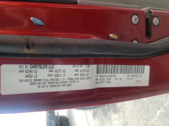 Photo 10 from auction – 2009 DODGE CHARGER SX with VIN 2B3KA33V19H587480