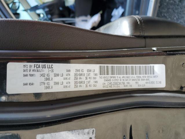 Photo 10 from auction – 2016 DODGE DURANGO LI with VIN 1C4RDJDG8GC301780