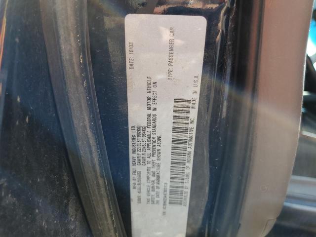 Photo 10 from auction – 2004 SUBARU LEGACY WAG with VIN 4S3BH625447303115