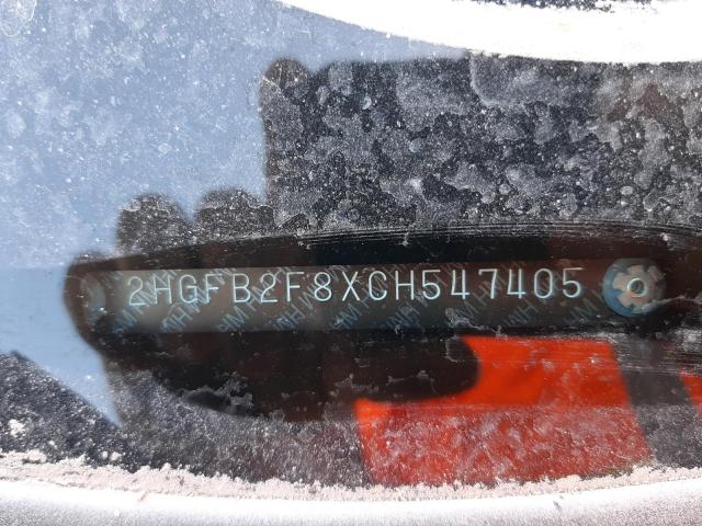 Photo 10 from auction – 2012 HONDA CIVIC EX with VIN 2HGFB2F8XCH547405