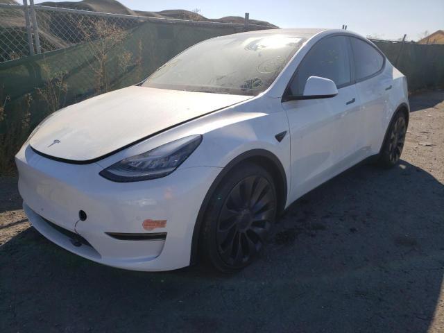 Photo 2 from auction – 2020 TESLA MODEL Y with VIN 5YJYGDEF2LF033705