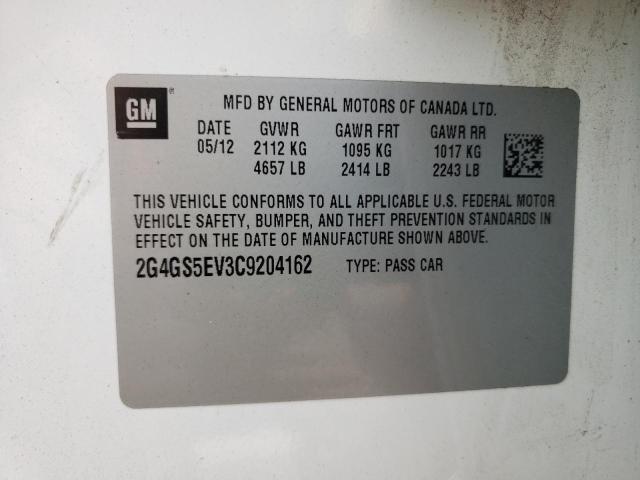 Photo 10 from auction – 2012 BUICK REGAL PREM with VIN 2G4GS5EV3C9204162