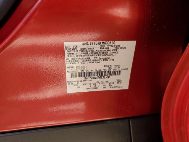 Photo 10 from auction – 2010 FORD TAURUS SEL with VIN 1FAHP2HW5AG132558