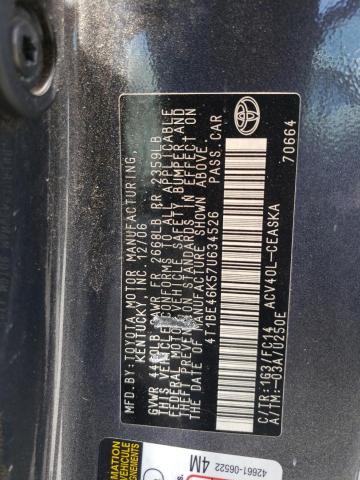 Photo 10 from auction – 2007 TOYOTA CAMRY CE with VIN 4T1BE46K57U634526