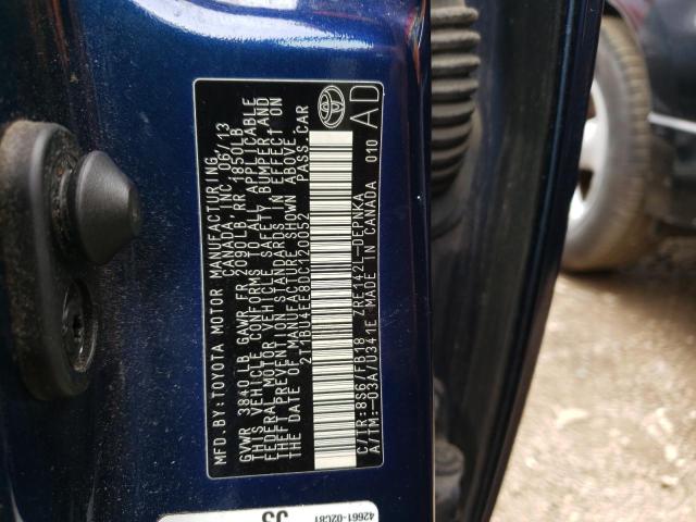 Foto 10 de la subasta – 2013 TOYOTA COROLLA BA con VIN 2T1BU4EE8DC120052