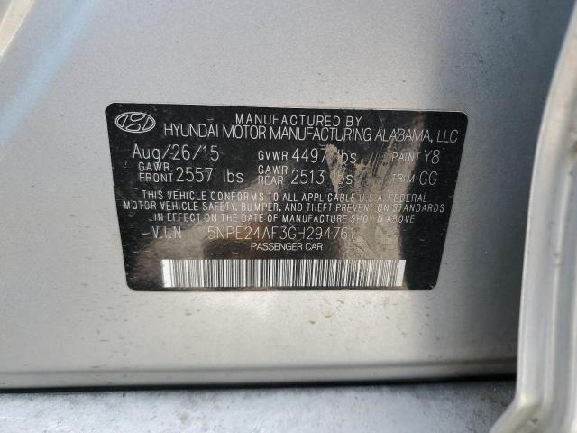 Photo 10 from auction – 2016 HYUNDAI SONATA SE with VIN 5NPE24AF3GH294761