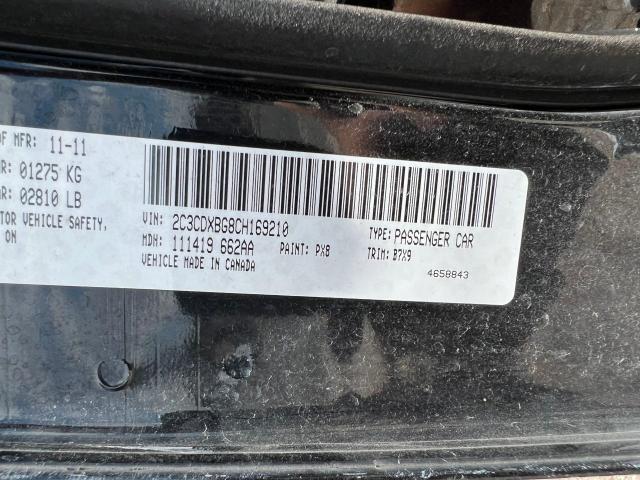 Photo 10 from auction – 2012 DODGE CHARGER SE with VIN 2C3CDXBG8CH169210