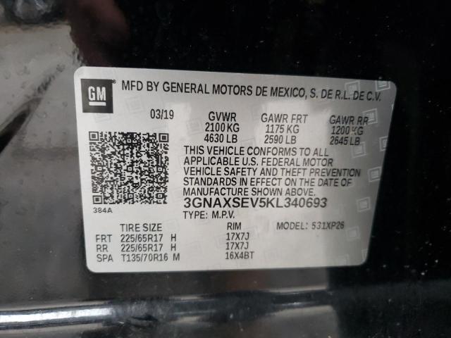 Photo 10 from auction – 2019 CHEVROLET EQUINOX LS with VIN 3GNAXSEV5KL340693