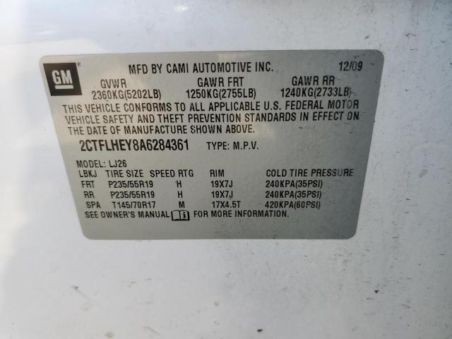Photo 10 from auction – 2010 GMC TERRAIN SL with VIN 2CTFLHEY8A6284361