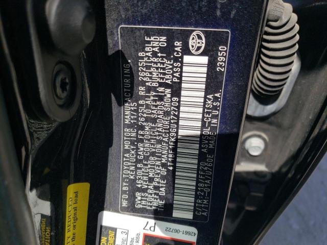 Photo 10 from auction – 2016 TOYOTA CAMRY LE with VIN 4T1BF1FK9GU172709