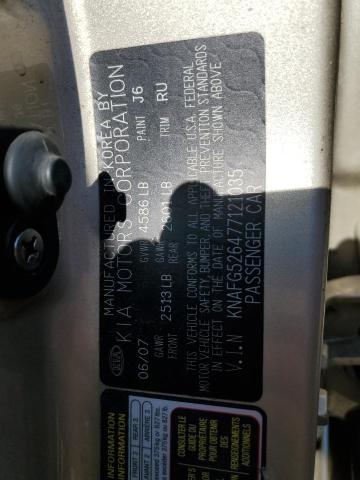 Photo 10 from auction – 2007 KIA RONDO LX with VIN KNAFG526477121035