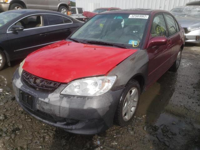 Photo 2 from auction – 2004 HONDA CIVIC EX with VIN 2HGES26764H602260
