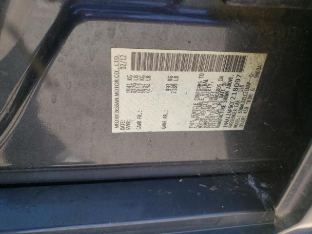 Photo 10 from auction – 2012 NISSAN ALTIMA BAS with VIN 1N4AL2AP6CC218097