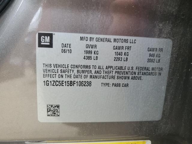 Photo 10 from auction – 2011 CHEVROLET MALIBU 1LT with VIN 1G1ZC5E15BF106238