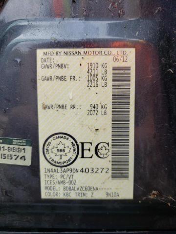 Photo 10 from auction – 2013 NISSAN ALTIMA 2.5 with VIN 1N4AL3AP9DN403272