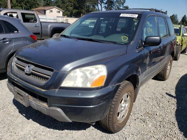 Photo 2 from auction – 2003 HONDA PILOT LX with VIN 2HKYF18163H614465