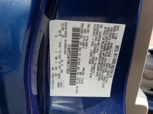 Photo 10 from auction – 2009 FORD FOCUS SE with VIN 1FAHP35N19W177824