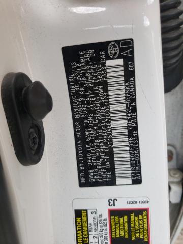 Photo 10 from auction – 2013 TOYOTA COROLLA BA with VIN 2T1BU4EE7DC051421