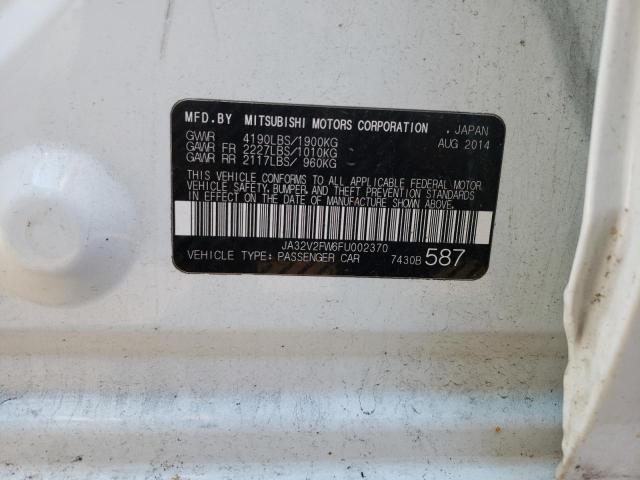 Photo 10 from auction – 2015 MITSUBISHI LANCER SE with VIN JA32V2FW6FU002370