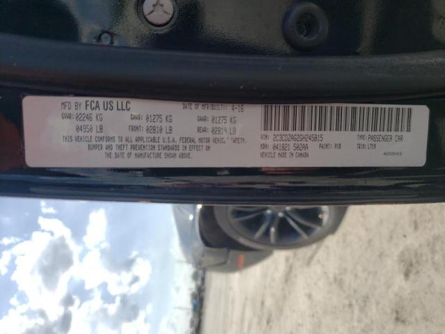 Photo 10 from auction – 2016 DODGE CHALLENGER with VIN 2C3CDZAG2GH245815