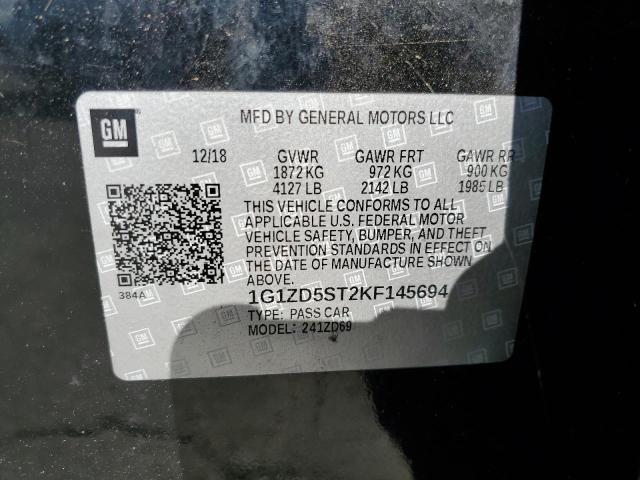 Photo 10 from auction – 2019 CHEVROLET MALIBU LT with VIN 1G1ZD5ST2KF145694
