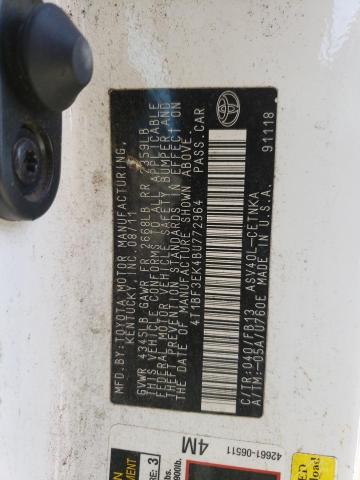 Photo 10 from auction – 2011 TOYOTA CAMRY BASE with VIN 4T1BF3EK4BU772964
