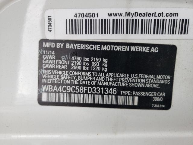 Photo 10 from auction – 2015 BMW 428 XI GRA with VIN WBA4C9C58FD331346