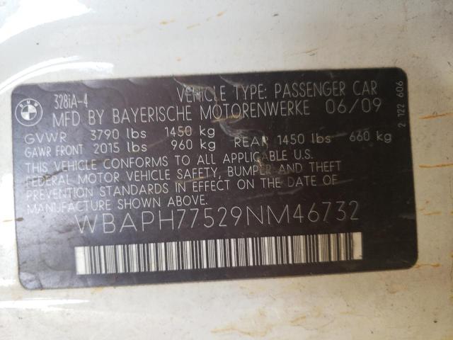 Photo 10 from auction – 2009 BMW 328 I with VIN WBAPH77529NM46732