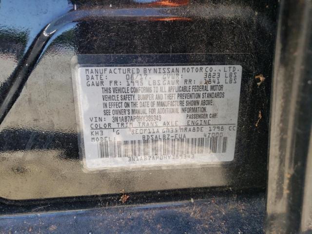 Photo 10 from auction – 2017 NISSAN SENTRA S with VIN 3N1AB7AP0HY389343