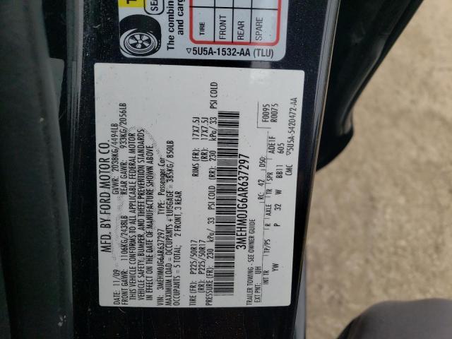 Photo 10 from auction – 2010 MERCURY MILAN PREM with VIN 3MEHM0JG6AR637297
