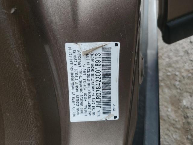 Photo 10 from auction – 2002 HONDA CR-V LX with VIN JHLRD78422C016913