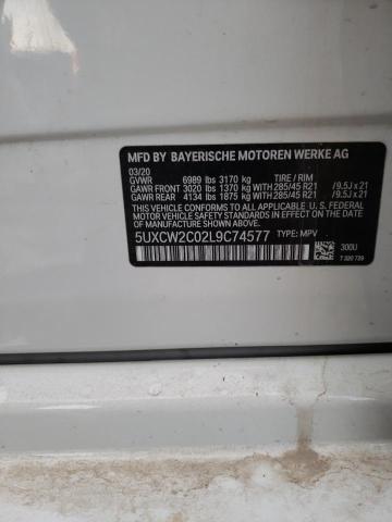 Photo 10 from auction – 2020 BMW X7 XDRIVE4 with VIN 5UXCW2C02L9C74577