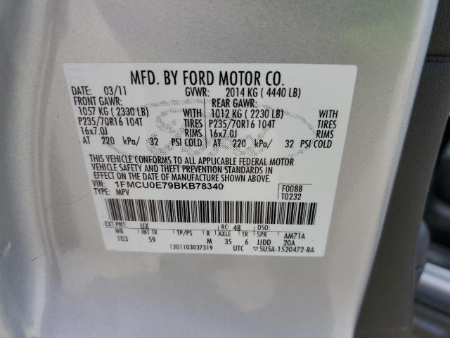 Photo 10 from auction – 2011 FORD ESCAPE LIM with VIN 1FMCU0E79BKB78340