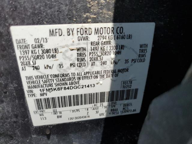 Photo 10 from auction – 2013 FORD EXPLORER L with VIN 1FM5K8F84DGC21413