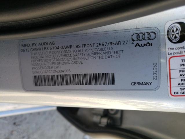 Photo 10 from auction – 2013 AUDI A6 PREMIUM with VIN WAUGFAFC1DN004505