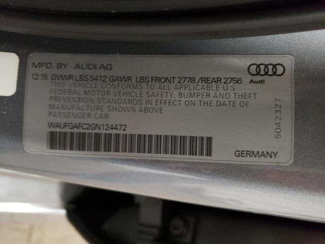Photo 10 from auction – 2016 AUDI A6 PREMIUM with VIN WAUFGAFC2GN124472