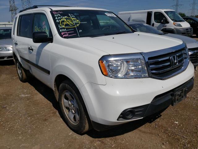 HONDA PILOT LX 2015 with VIN 5FNYF4H24FB014489 - Photo from auction