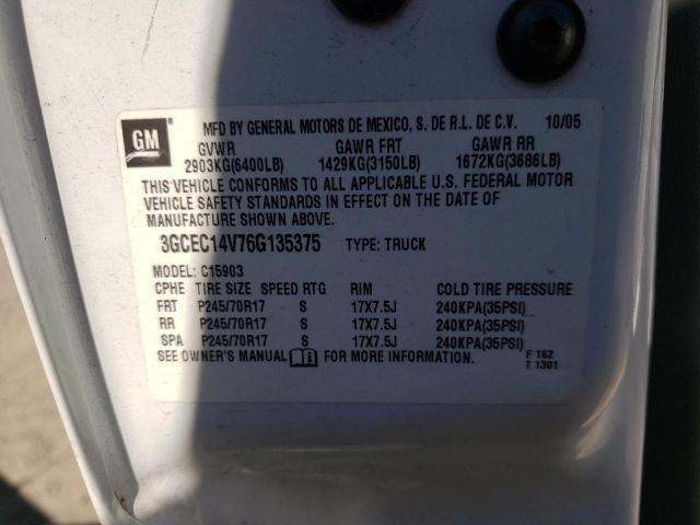 Photo 10 from auction – 2006 CHEVROLET SILVERADO with VIN 3GCEC14V76G135375
