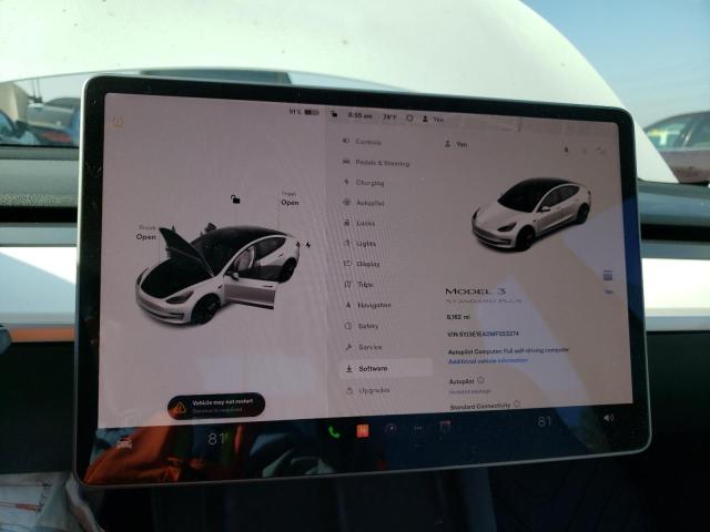 Photo 9 from auction – 2021 TESLA MODEL 3 with VIN 5YJ3E1EA0MF053374