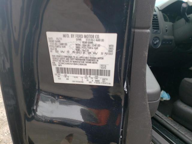 Photo 10 from auction – 2011 FORD ESCAPE XLT with VIN 1FMCU9DG1BKC50038
