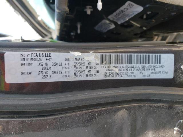 Photo 10 from auction – 2017 DODGE DURANGO GT with VIN 1C4RDJDG9HC921331