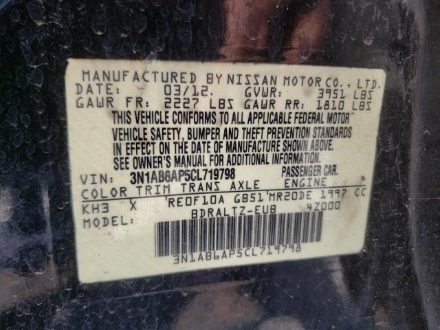 Photo 10 from auction – 2012 NISSAN SENTRA 2.0 with VIN 3N1AB6AP5CL719798