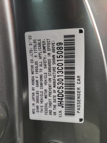 Photo 10 from auction – 2003 ACURA RSX TYPE-S with VIN JH4DC53013C015089