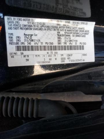 Photo 10 from auction – 2012 FORD FOCUS SEL with VIN 1FAHP3M28CL210897
